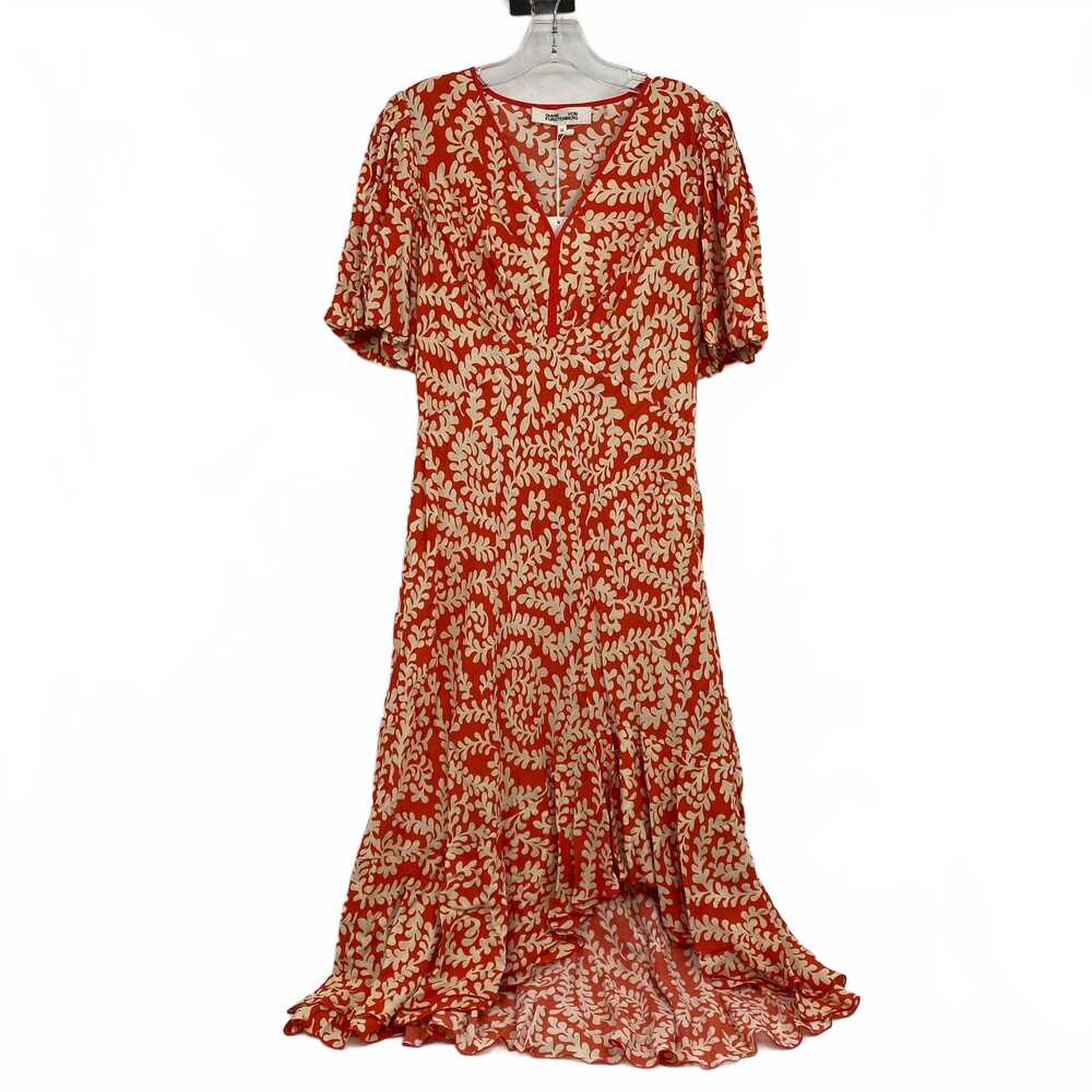 Diane Von Furstenberg Madrid Maxi Dress | Women’s Orange/White Size 10